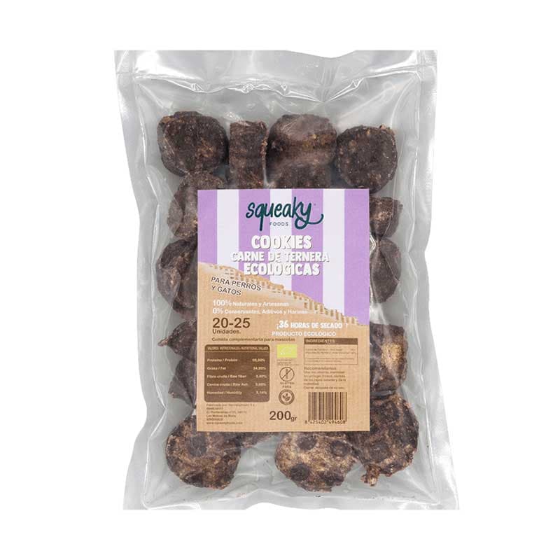 Complementos crunchy Cookies Carne de Ternera 200gr