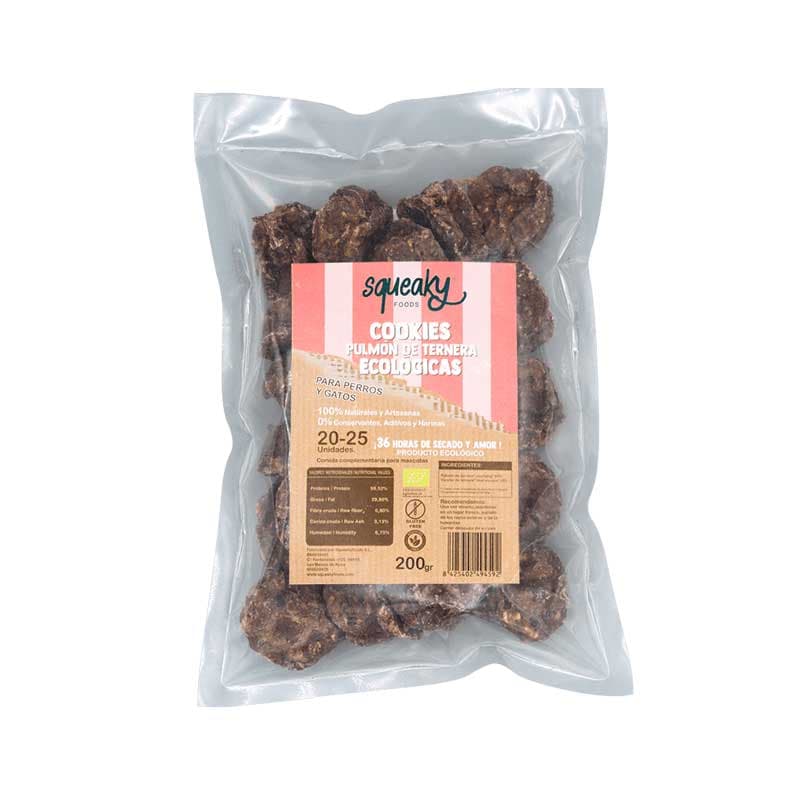 Complementos crunchy Cookies Pulmón de Ternera 200gr