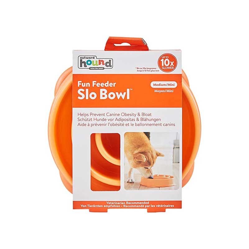 Outward Slow Bowl (Plato interactivo) Naranja Mini