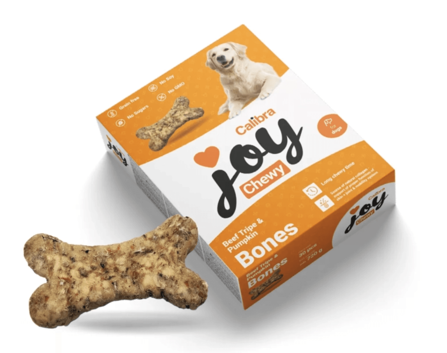 Huesito Tripa de ternera y Calabaza 10 cm