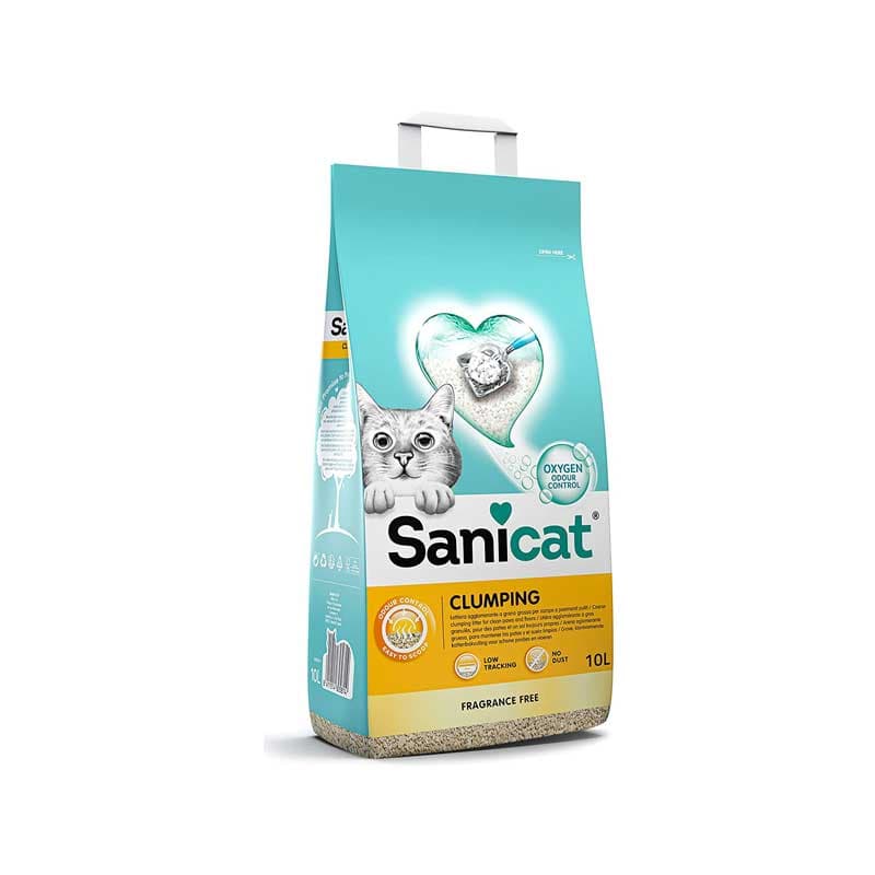 Sanicat clumping arena aglomerante para gatos 10l.